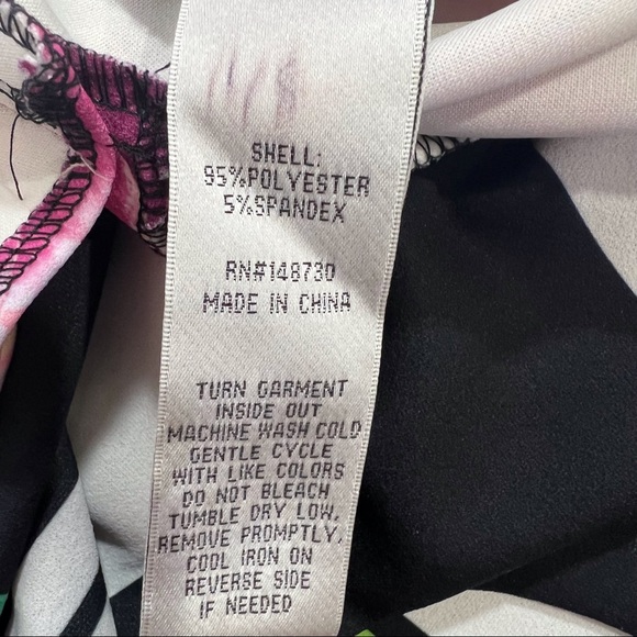 Label By Twelve Floral Small V-Neck Sleeveless Mini Dress - Picture 5 of 7